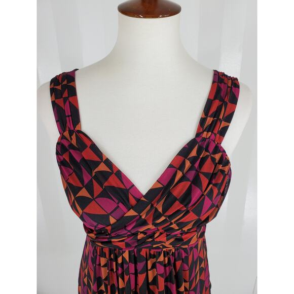 APT 9 Women's Multicolor Fit & Flare Sleeveless Sheer Dress Sz S - Picture 5 of 9